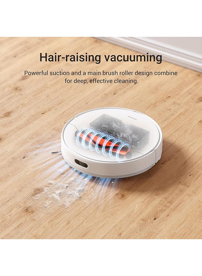 Dreame - Dreame D10 Plus Robot Vacuum Cleaner with Mop, 4000 Pa Strong Suction, LiDAR Navigation, Self Emptying Base for 45 Days of Cleaning, Compatible with Alexa, Wi-Fi Connected 0.01 W D10 PLUS WHITE - Image 1