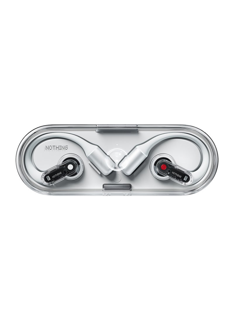 Nothing Ear (open) wireless open headphones with Dual mics and AI Clear Voice, Open Sound Technology, IP54 water resistant, 30 hours of playback and Advanced EQ White  - Image 3