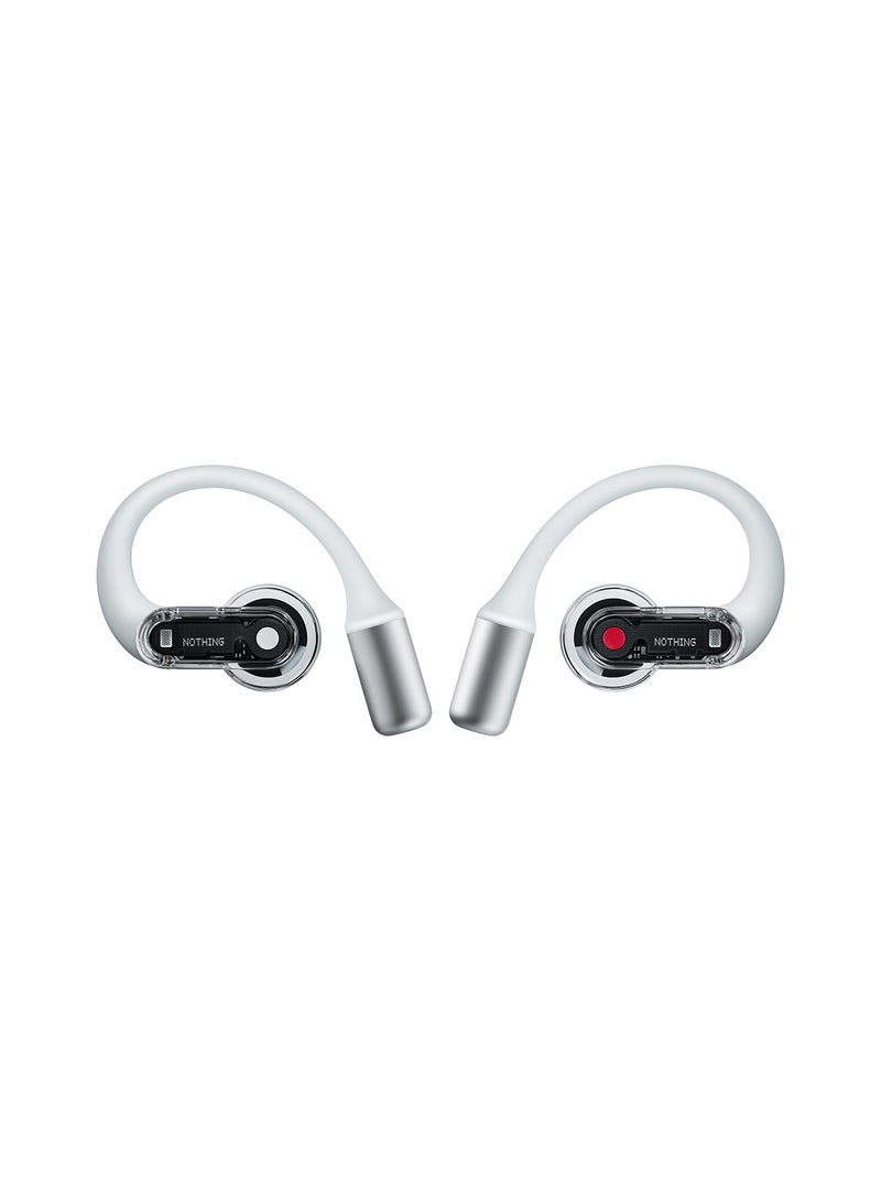 Nothing - Ear (open) wireless open headphones with Dual mics and AI Clear Voice, Open Sound Technology, IP54 water resistant, 30 hours of playback and Advanced EQ White - Image 1