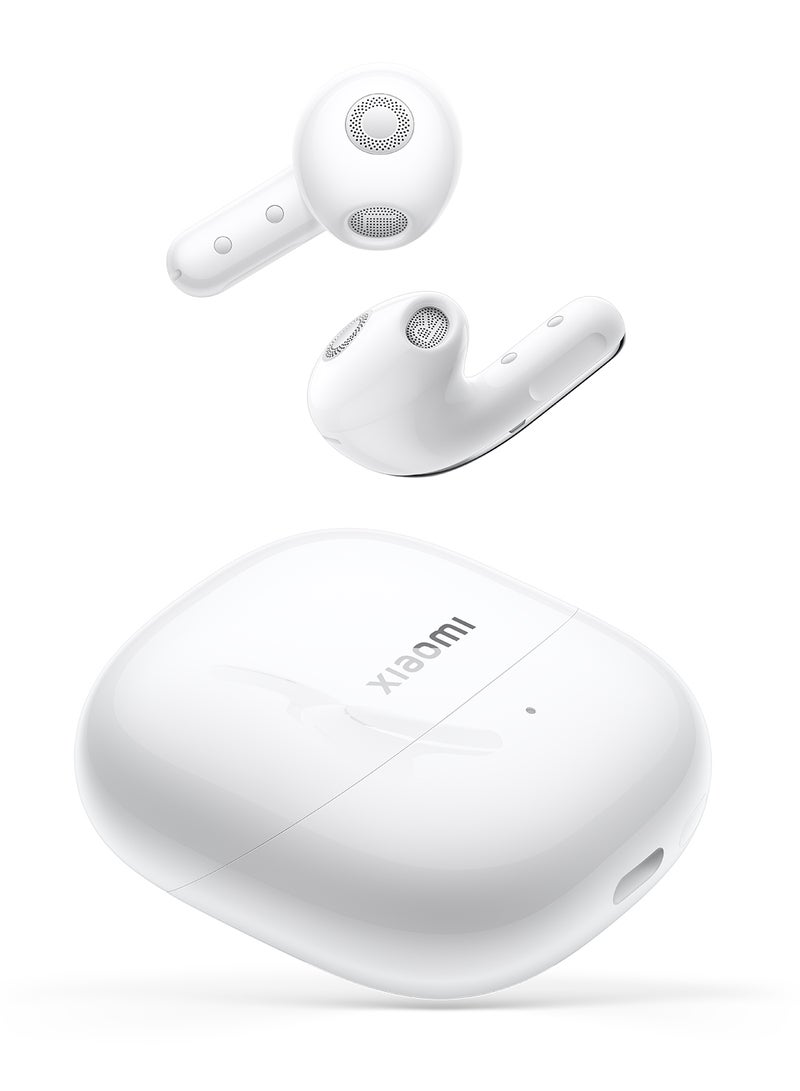 Xiaomi - Buds 5|Up To 46Db Active Noise Reduction|12.4Mm Titanium Plated Diaphragm|Convenient Connection|Bluetooth|10H/40H Ultra Long Battery Life Ceramic White - Image 1