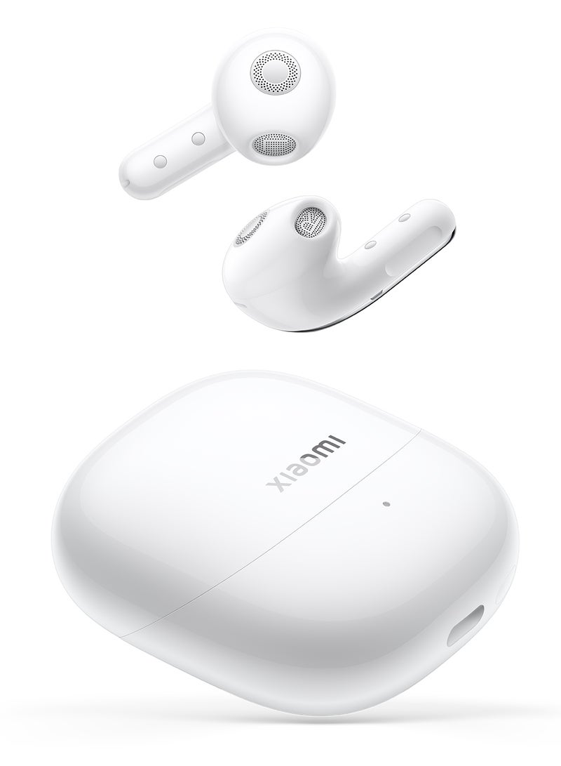 Xiaomi - Buds 5|Up To 46Db Active Noise Reduction|12.4Mm Titanium Plated Diaphragm|Convenient Connection|Bluetooth|10H/40H Ultra Long Battery Life Ceramic White - Image 1