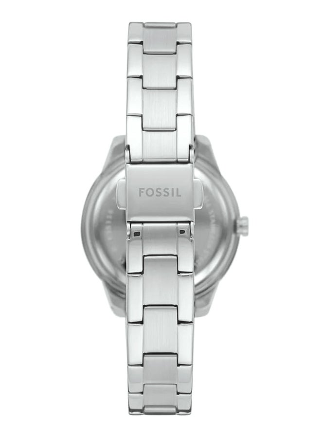 FOSSIL - Women's Stella Round Quartz Watch ES5137 - 30 mm - Silver - Image 1