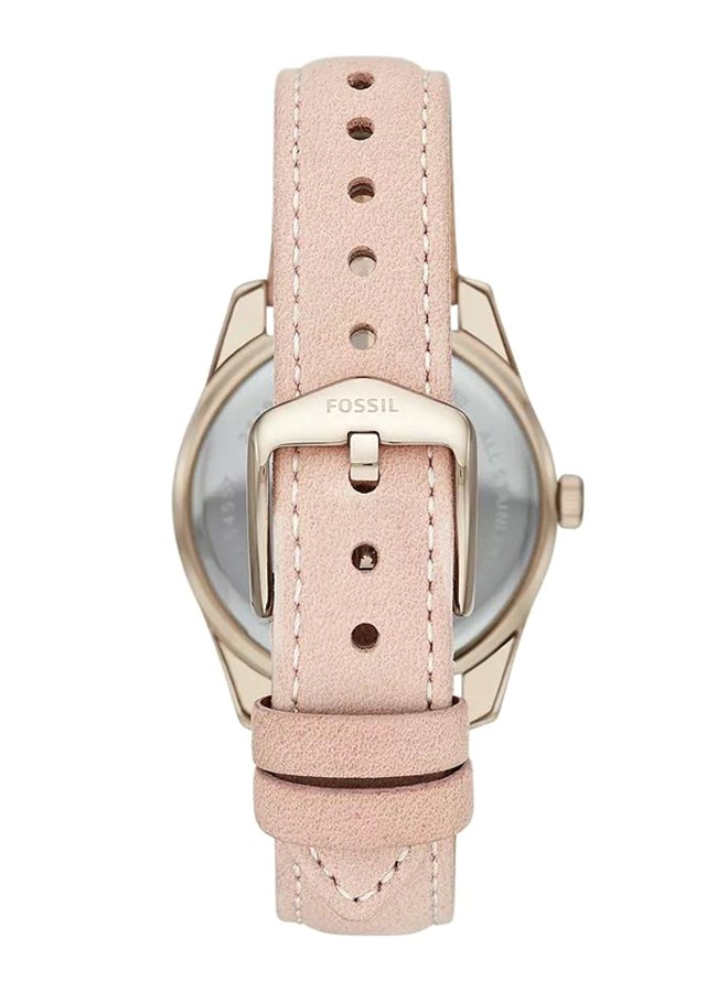 FOSSIL - Women's Scarlette Mini Round Quartz Watch ES4557 - 32 mm - Pink - Image 1