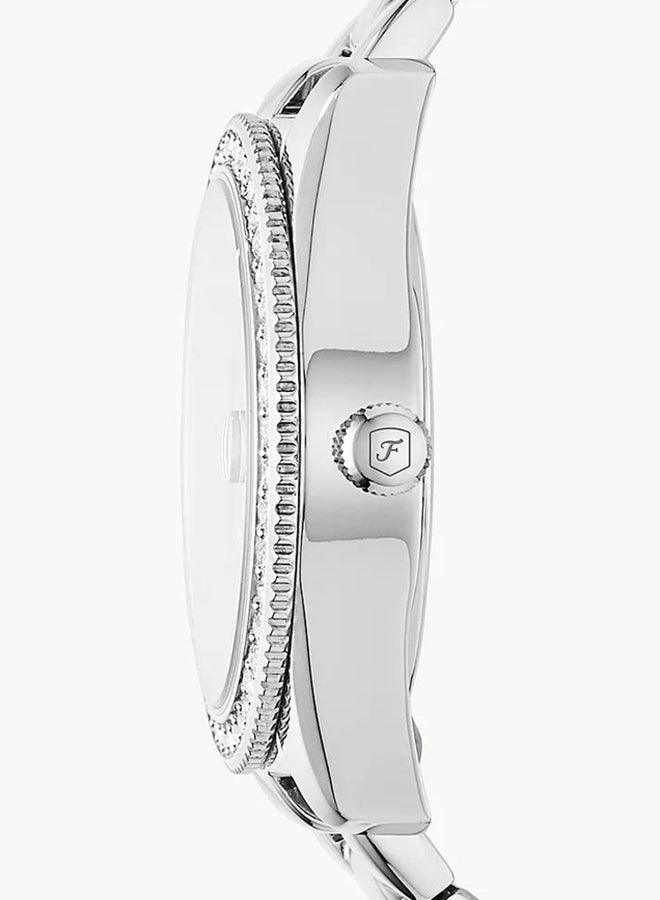 فوسيل - Women's Scarlette Mini Round Quartz Watch ES4317 - 32 mm - Silver - Image 1