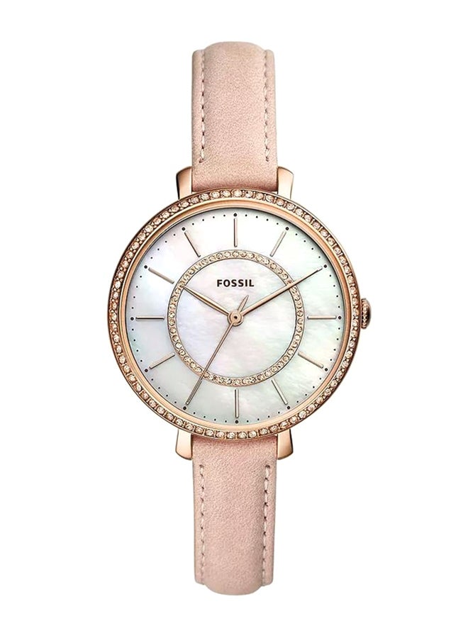 FOSSIL Women's Jocelyn Round Quartz Watch ES4455 - 36 mm - Pink  - Image 1