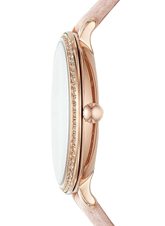 FOSSIL Women's Jocelyn Round Quartz Watch ES4455 - 36 mm - Pink  - Image 2