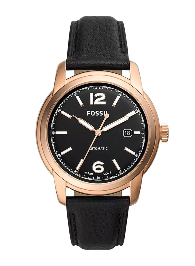فوسيل - Men's Heritage Round Mechanical Watch ME3222 - 43 mm - Black - Image 1