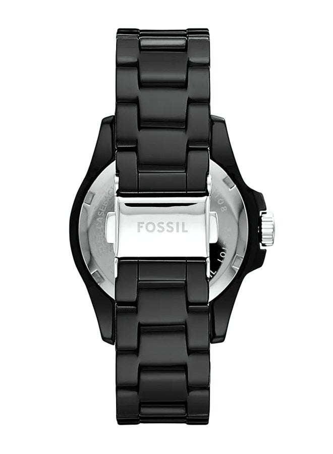 FOSSIL Unisex Fb-01 Round Quartz Watch CE1108 - 36 mm - Black - Image 4