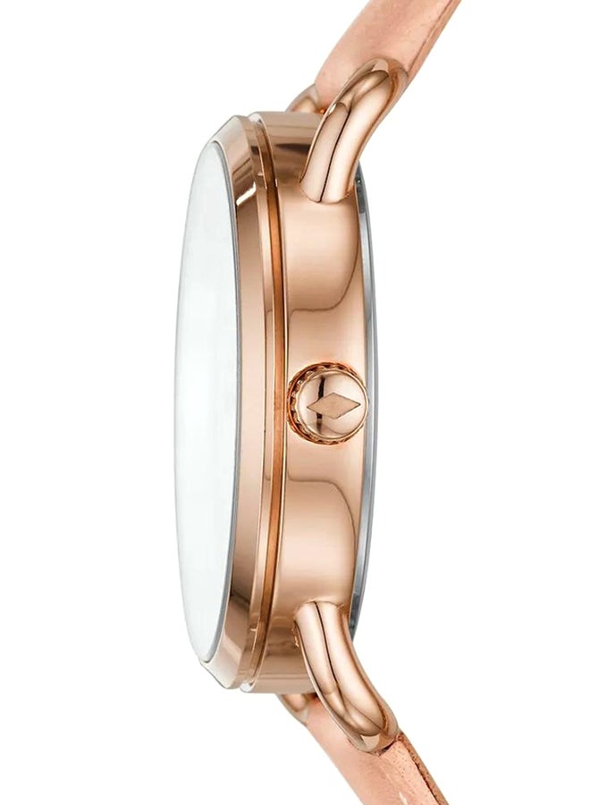FOSSIL Women's Copeland Round Quartz Watch ES4823 - 34 mm - Pink  - Image 3