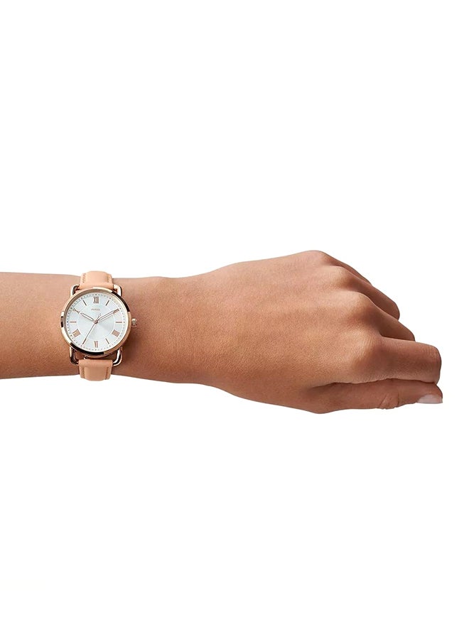 FOSSIL Women's Copeland Round Quartz Watch ES4823 - 34 mm - Pink  - Image 2