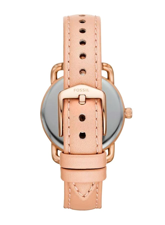 FOSSIL Women's Copeland Round Quartz Watch ES4823 - 34 mm - Pink  - Image 4