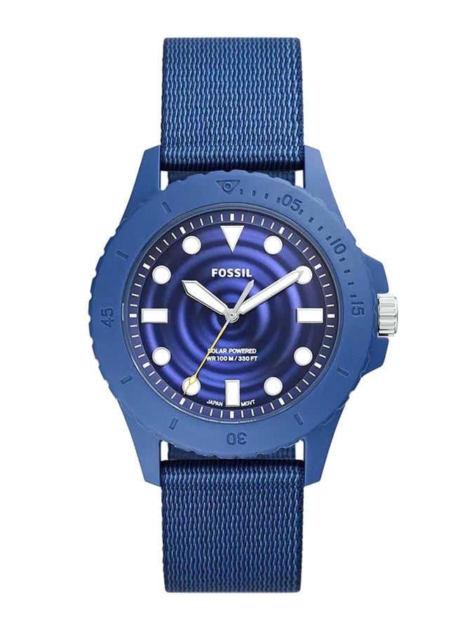 FOSSIL - Men's Fb-01 Round Quartz Watch FS5893 - 42 mm - Blue - Image 1