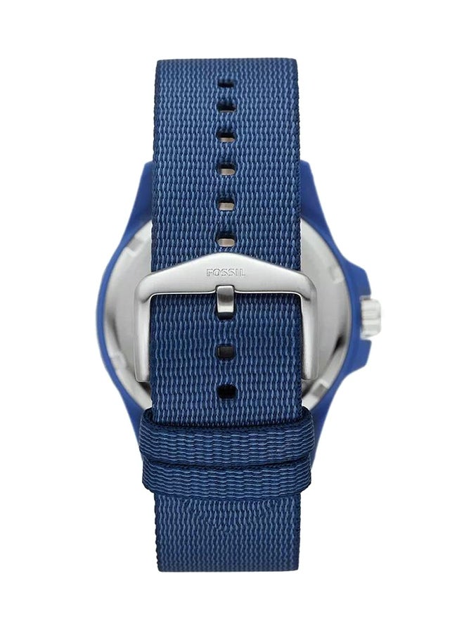 FOSSIL - Men's Fb-01 Round Quartz Watch FS5893 - 42 mm - Blue - Image 1