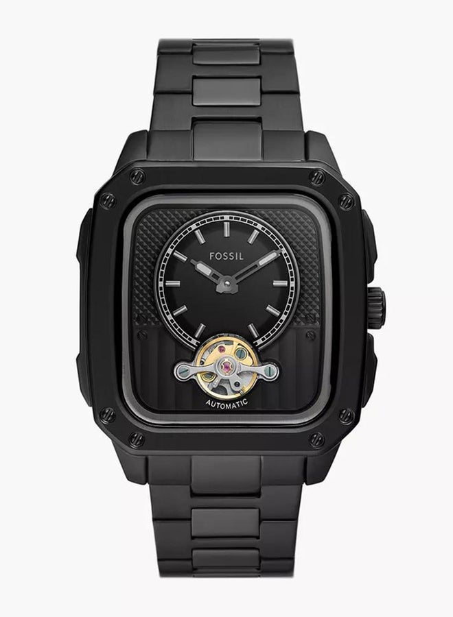 FOSSIL Men's Inscription Square Mechanical Watch ME3238 - 42 mm - Black - Image 1