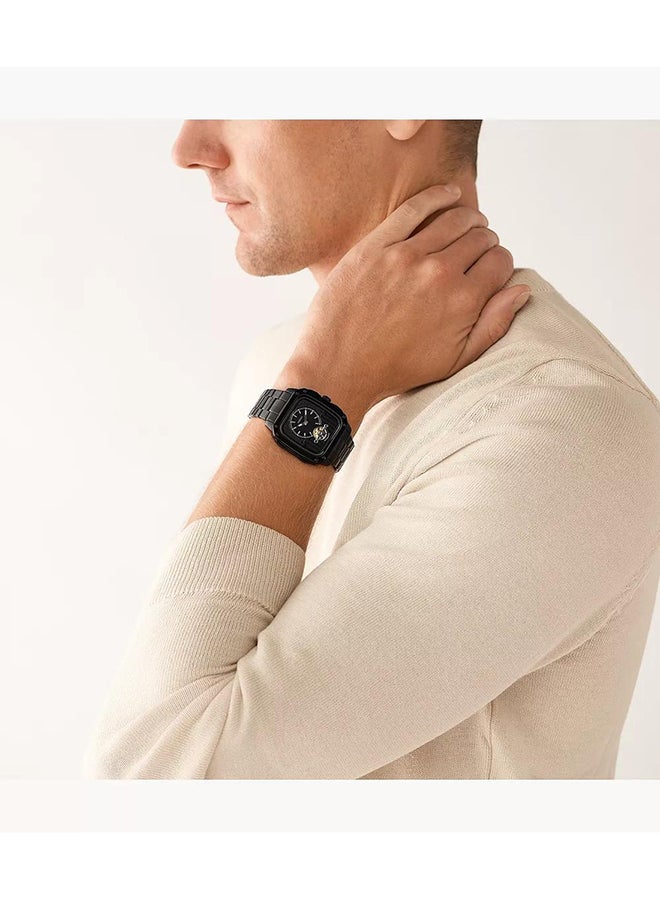 FOSSIL Men's Inscription Square Mechanical Watch ME3238 - 42 mm - Black - Image 2