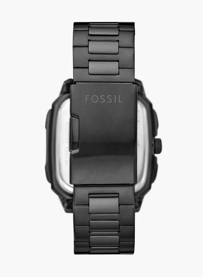 FOSSIL Men's Inscription Square Mechanical Watch ME3238 - 42 mm - Black - Image 4
