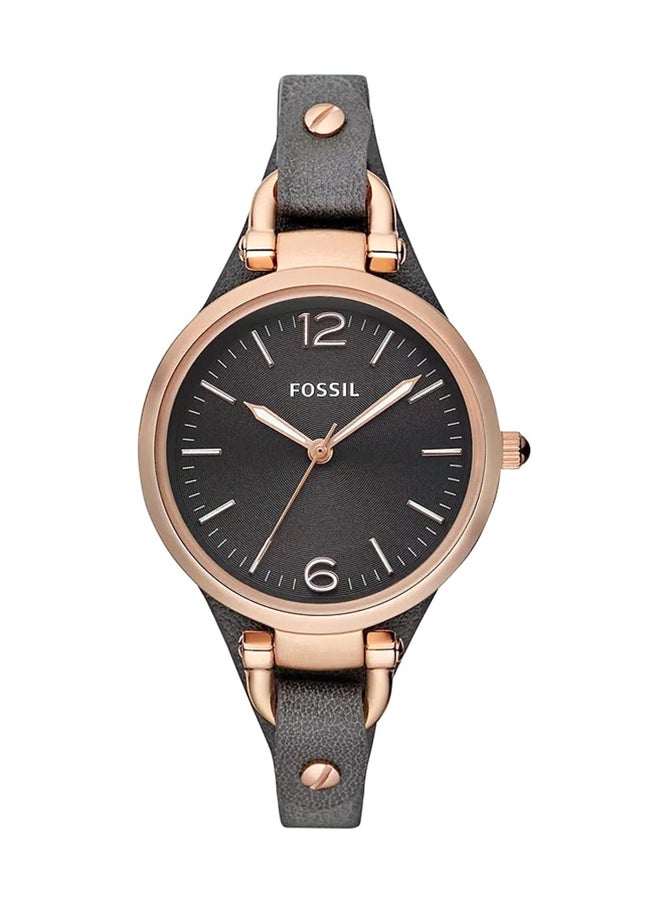 FOSSIL Women's Georgia Round Quartz Watch ES3077 - 32 mm - Grey  - Image 1