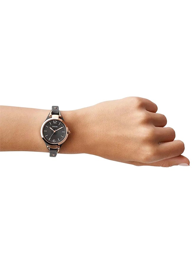 FOSSIL Women's Georgia Round Quartz Watch ES3077 - 32 mm - Grey  - Image 2