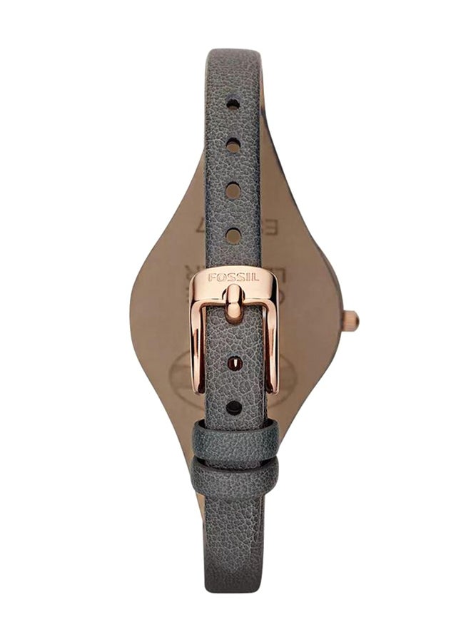 FOSSIL Women's Georgia Round Quartz Watch ES3077 - 32 mm - Grey  - Image 4