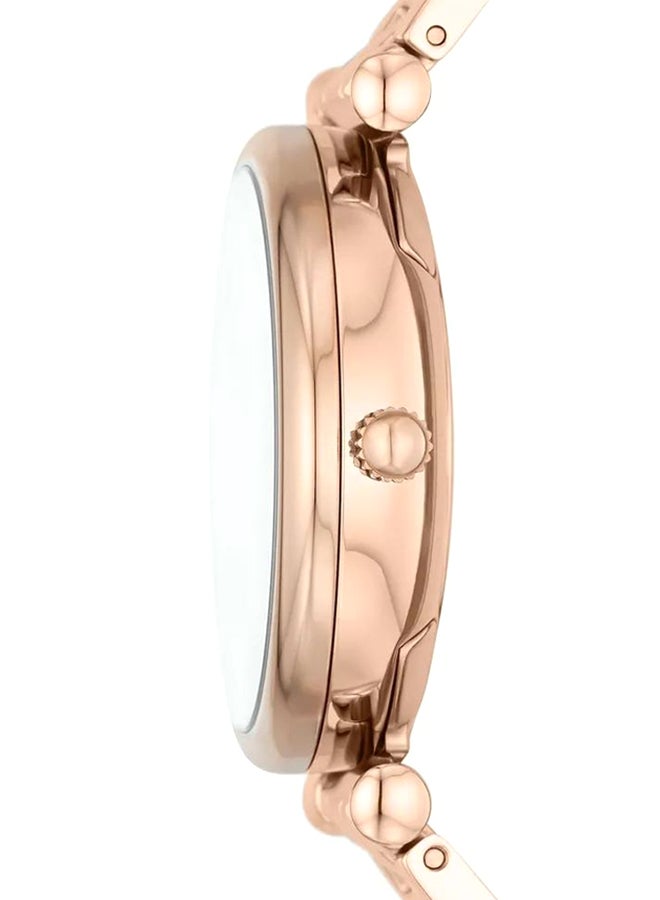 FOSSIL Women's Carlie Round Quartz Watch ES5158 - 35 mm - Gold  - Image 3