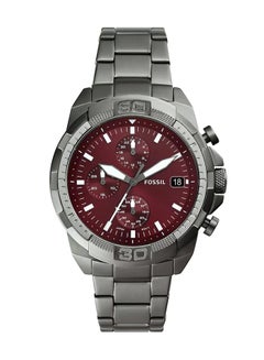 FOSSIL Men's Bronson Round Quartz Watch FS6017 - 44 mm - Grey  - Image 1