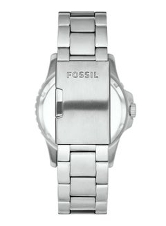 FOSSIL Men's Blue Dive Round Quartz Watch FS6013 - 42 mm - Silver  - Image 4
