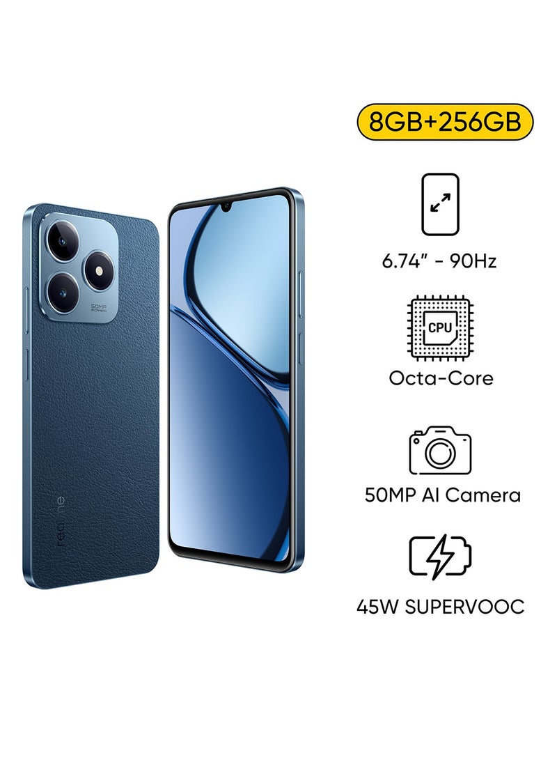 realme C63 Dual SIM Leather Blue 8GB RAM 256GB 4G - international Version  - Image 1