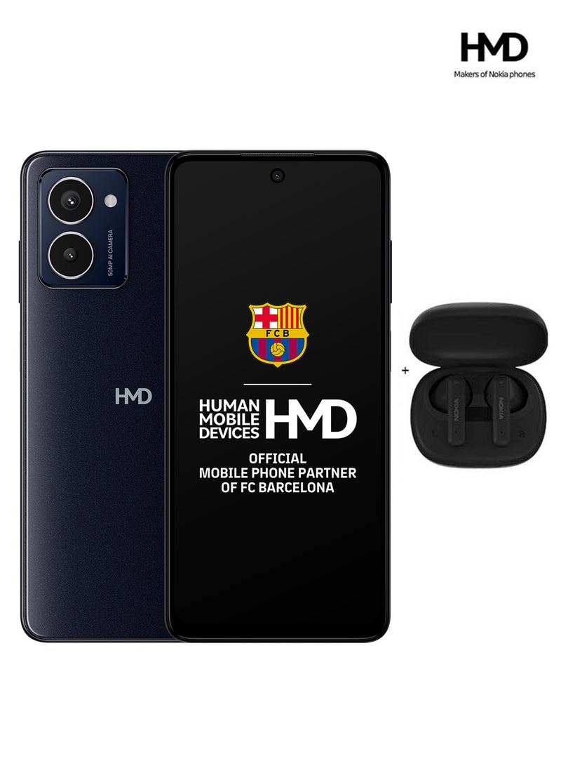 HMD - Pulse Pro 4G Dual SIM Black Ocean 8GB RAM 256GB + Nokia TWS 112 Wireless Earbuds - Middle East Version - Image 1