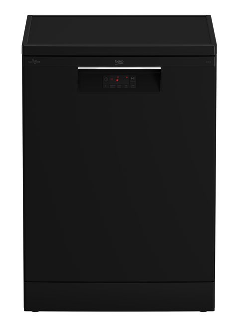 Free-Standing Dishwasher - 14 Place Settings - 5 Program 60 cm Full Size - Stainless Steel - Time Delay - Half Load BDFN15421B Black