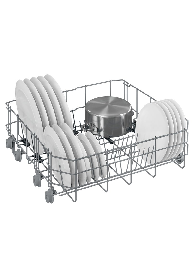 بيكو - Free-Standing Dishwasher - 14 Place Settings - 5 Program 60 cm Full Size - Stainless Steel - Time Delay - Half Load BDFN15421B Black - Image 1