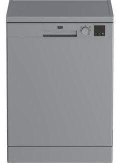 Free-Standing Dishwasher - 13 Place Settings - 5 Program 60 cm Full Size - Stainless Steel - Time Delay - Half Load DVN05322S Silver - pnsku/N70118135V/45/_/1728542835/f9179d0a-1c9c-47d9-aa75-344c704f707b