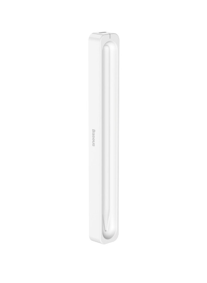 Baseus Wireless Stylus Charging Case Compatible with Apple Pencil 2, Includes Simple Series Type-C 3A Charging Cable (0.3m) - Sleek and Stylish Design for Convenient Stylus Storage and Fast Charging, Perfect for Artists, Students, and Professionals on the Go White  - Image 3