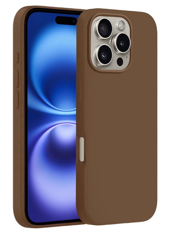 MARGOUN Case Cover for Apple iPhone 16 Pro, Slim Silicone Case, Full Covered Anti Scratch Shockproof Protective Cover Desert Titanium - Image 1