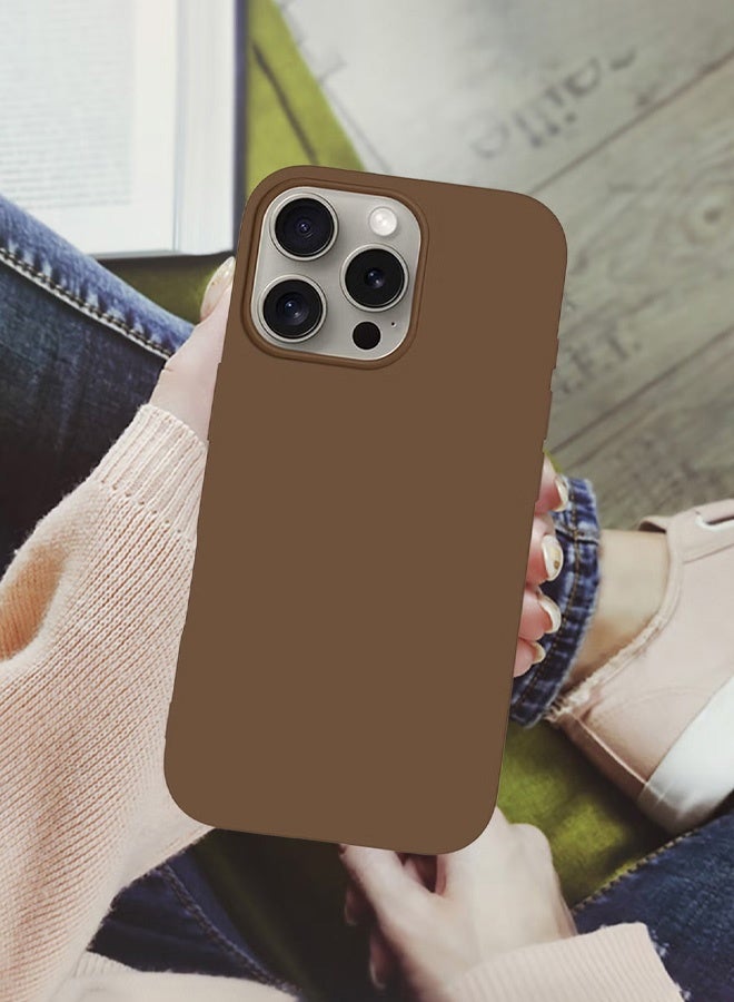 MARGOUN Case Cover for Apple iPhone 16 Pro, Slim Silicone Case, Full Covered Anti Scratch Shockproof Protective Cover Desert Titanium - Image 5