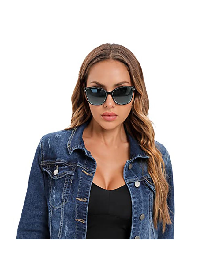 Women's Polarized Sunglasses Black Frame Gradient Blue Lens - 50 mm Lens - LC1036C02 - pnsku/N70118164V/45/_/1728550083/05ec935e-21db-4af9-bc34-715b57d97a5a