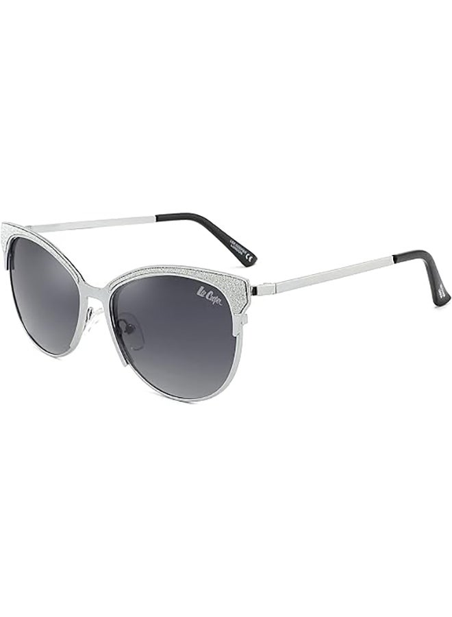 لي كوبر Women's Polarized Sunglasses Silver Frame Gradient Grey Lens - 50 mm Lens - LC1031C01  - Image 1