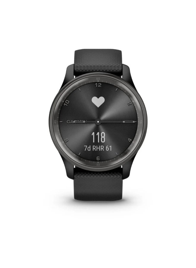 GARMIN Vivomove Trend - 40.4 Mm - Up To 5 Days Of Battery Life - 1.1" Inch Lcd Display, Chemically Strengthened Glass, Heart Rate Monitor, Stress Tracking, Smart Notification, Tap To Pay, Ios And Android Compatible Black - Image 3