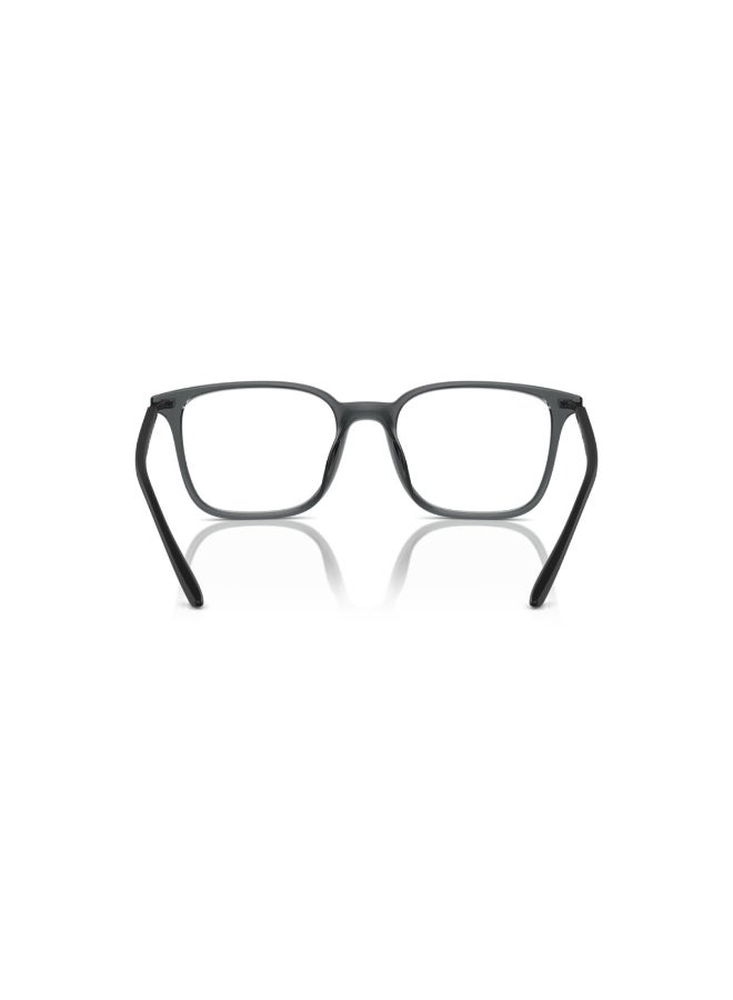 امبوريو ارماني - Unisex Square Shape Plastic Eyeglass Frames 6106 - Lens Size: 52 Mm - Shiny transparent black - Image 1