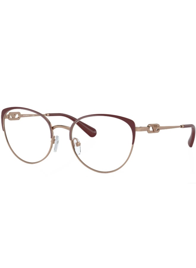 امبوريو ارماني - Unisex Cat Eye Shape Plastic Eyeglass Frames 3268 - Lens Size: 51 Mm - Shiny Rose Gold - Image 1