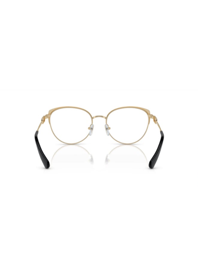 امبوريو ارماني - Unisex Cat Eye Shape Plastic Eyeglass Frames 3014 - Lens Size: 51 Mm - Shiny Pale Gold - Image 1