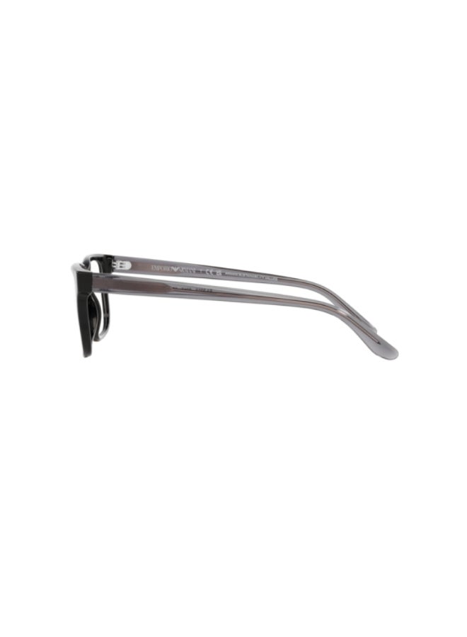EMPORIO ARMANI Unisex Rectangular Shape Plastic Eyeglass Frames 5017 - Lens Size: 53 Mm - Black - Image 5