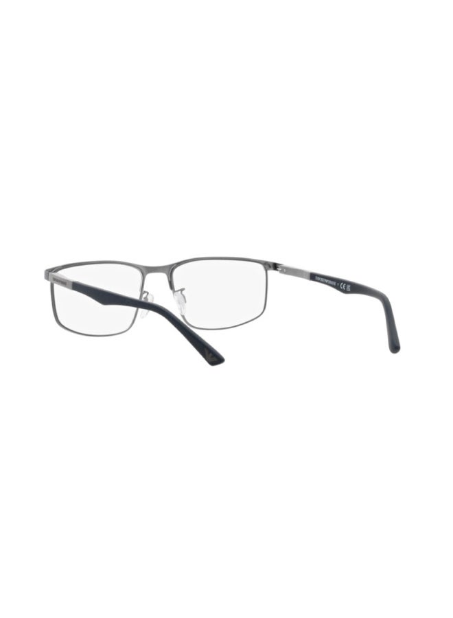 EMPORIO ARMANI Unisex Rectangular Shape Plastic Eyeglass Frames 3155 - Lens Size: 54 Mm - Matte Blue - Image 3