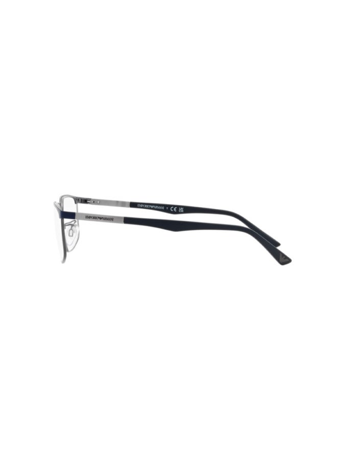 EMPORIO ARMANI Unisex Rectangular Shape Plastic Eyeglass Frames 3155 - Lens Size: 54 Mm - Matte Blue - Image 2