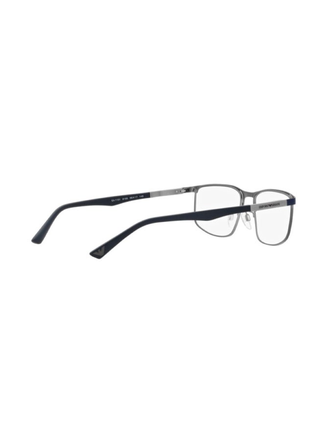 EMPORIO ARMANI Unisex Rectangular Shape Plastic Eyeglass Frames 3155 - Lens Size: 54 Mm - Matte Blue - Image 4