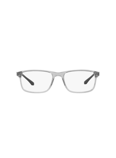 Unisex Rectangular Shape Plastic Eyeglass Frames 5029 - Lens Size: 53 Mm - Transparent Grey