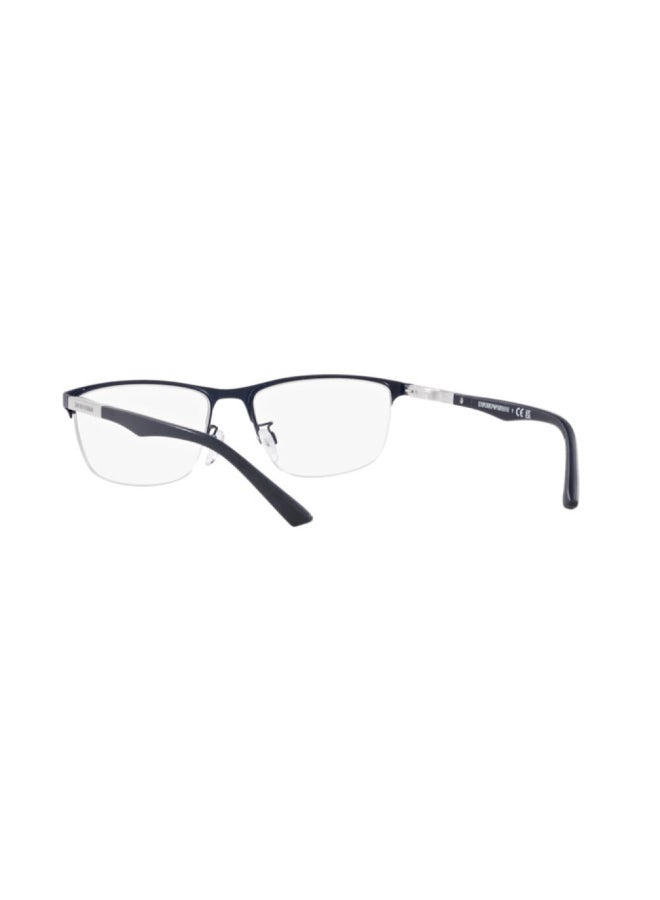 EMPORIO ARMANI Unisex Rectangular Shape Plastic Eyeglass Frames 3018 - Lens Size: 54 Mm - Matte Blue - Image 3