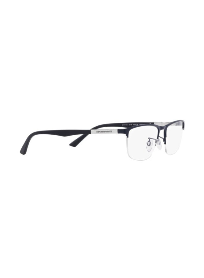 EMPORIO ARMANI Unisex Rectangular Shape Plastic Eyeglass Frames 3018 - Lens Size: 54 Mm - Matte Blue - Image 5