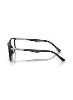 EMPORIO ARMANI Unisex Rectangular Shape Plastic Eyeglass Frames 5001 - Lens Size: 54 Mm - Matte Black  - Image 4