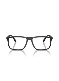 EMPORIO ARMANI Unisex Rectangular Shape Plastic Eyeglass Frames 5001 - Lens Size: 54 Mm - Matte Black  - Image 3