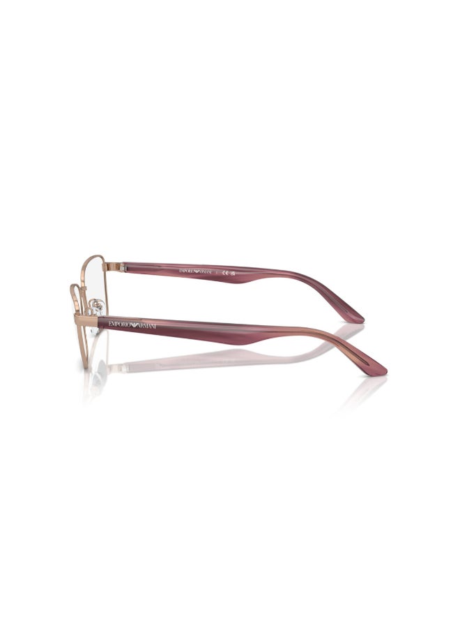 EMPORIO ARMANI Women's Rectangular Shape Plastic Eyeglass Frames 3011 - Lens Size: 52 Mm - Shiney Rose Gold - Image 5